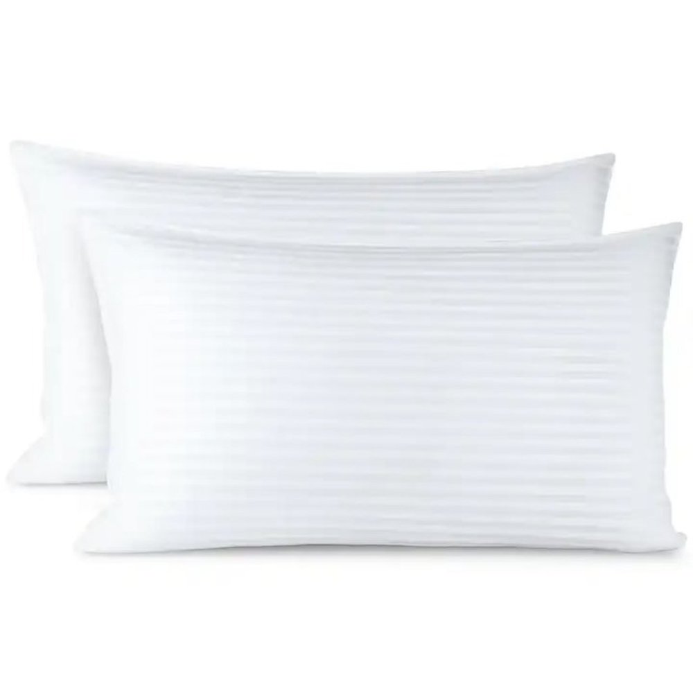 Cotton Pillows Set of 2, King Size (20x36) White Hotel Quality. - Picture 4 of 4